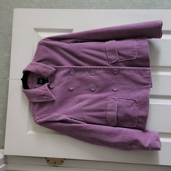 Vintage Gap Corduroy Y2K  LAVENDER  Jacket SZ Small - Picture 3 of 15